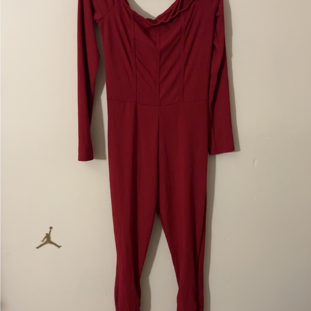 Elegant Red Jumpsuit